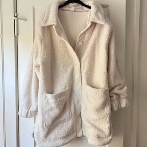 yogalicious lux sherpa alaskan shacket